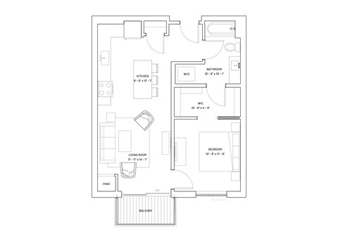 a line drawing of a floor plan of a house